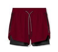 RLKHXBS Shorts Camouflage Running Shorts Men 2 in 1 Sports Jogging Fitness Shorts Training Quick Dry Mens Gyms Men