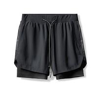 RLKHXBS Shorts Camouflage Running Shorts Men 2 in 1 Sports Jogging Fitness Shorts Training Quick Dry Mens Gyms Men