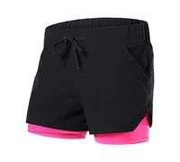 RLKHXBS Shorts Women's Running Shorts 2 in 1 Outdoor Sports Fitness Gym Training Yoga Jogging Female