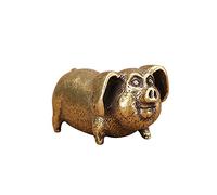 RLKHXBS Solid Pure Copper Ornament Taiyi Real Person Mount Cute Little Fat Pig