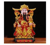 RLKHXBS Statues de Table Dieu de la Richesse Statue-Chinois Charme de la prospérité Decoration Home Decoration Ampère la Richesse la Bonne Chance, Feng Shui Decor Gift for Business Overat S