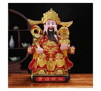 RLKHXBS Statues de Table Dieu de la Richesse Statue-Chinois Charme de la prospérité Decoration Home Decoration Ampère la Richesse la Bonne Chance, Feng Shui Decor Gift for Business Overat S