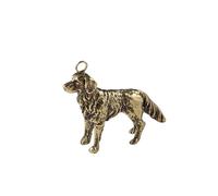RLKHXBS Statues Old Brass Solid Wolf Pendant, Dog Small Ornament, Copper Product