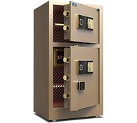 RLKHXBS Strongbox étanches ignifuges Tirelire Coffres-forts d'hôtel Boîtes Verrouillage Armoires de sécurité biométriques Empreintes digitales Coffre-Fort en Acier Massif pour Bureau à Domicile,