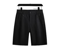 RLKHXBS Summer Men's Shorts Cotton Casual Pants Slim Fit British Business Pants Formal Capris Slacks Shorts