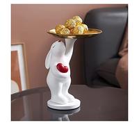 RLKHXBS Table de Table pour Le Salon Figurines animales décorations de Noël porteurs de Lapin de Lapin embellissements de décoration Statue