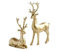 RLKHXBS Tablet Table Lucky Deer Decoration Lumière Luxury Style Salon TV Cabinet à vin Entrée Entrée de cerf Décoration Cadeaux de créneaux de crémail