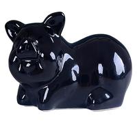 RLKHXBS Tabletop 12 Pig Decoration Desktop Small Wine Cabinet Chinese Feng Shui Jewelry Ceramic Animal Decoration Black Red Statue of Wealth Statues