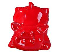 RLKHXBS Tabletop 12 Pig Decoration Desktop Small Wine Cabinet Chinois Feng Shui Bijoux céramique Animal Decoration Black Red Statue of Wealth Statues