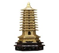 RLKHXBS Tabletop China Wenchang Tower Statue Model Decoration, Pure Copper Crafts Statue Souvenir Décoration, décoration Business de Protection de l'artisanat Metal Rises Decor Decor, 17 cm