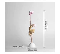 RLKHXBS Tabletop Fashion Desktop Ornaments Decoration Character Statue Living Room Bedroom Desktop Ornament Craft Creative Resin Balloon Girl Creative Decorative