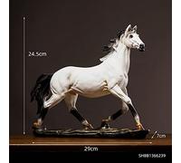 RLKHXBS Tabletop Fashion Desktop Ornements européen Modèle Horse Model Office Horse State Crafts Ornements Animal Libris Art Decoration Opened Gifts Creative Decorative