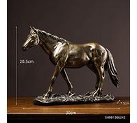 RLKHXBS Tabletop Fashion Desktop Ornements européen Modèle Horse Model Office Horse State Crafts Ornements Animal Libris Art Decoration Opened Gifts Creative Decorative