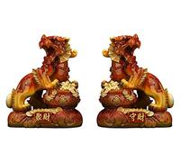 RLKHXBS Tabletop Feng Shui Fortune Fortune Business Decoration Interior Decoration Furnishing Attire la Richesse la Bonne Chance Meilleure Statue de félicitations félicitations