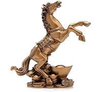 RLKHXBS Tablette State Horse Animal Résine Feng Shui Statue Office Office Décoration de Table pour la Richesse Good Lucky Cadeaux