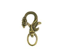 RLKHXBS Vintage Handmade Pure Copper Shaped Pendant, Twelve Dragon Bottle Opener, Brass Car Keychain