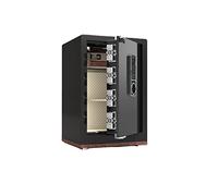RLKHXBS Waterproof Deposit Number s TY Electronic Key Lock Solid Lock with Alarm for Home Office Cash Use Storage Jewelry Documents Valuables (Color : Black)
