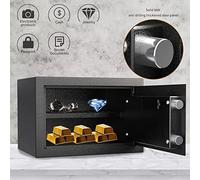 RLKHXBS Waterproof Safes Security Fireproof and Home Safe Lock Box, Cabinet with Keypad 0.3 Cubic Feet Steel for Protect Cash, Money, Jewelry, L