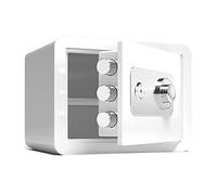 RLKHXBS Waterproof Safes Steel Combination Key Lock Safe, Fireproof and Anti- Theft Storage Cabinet, Small Office File Box, Height 25cm/30cm/45cm for Home Off,White-25 35 X 25cm