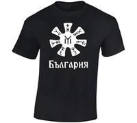 RlMI LINMY Bulgaria Pliska Rosette Old Symbol Patriotic Bulgarian O-Neck 100% Cotton Short Sleeve Unisex T-Shirt XXL