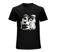 RlMI LINMY Discharge Hear Nothing See Nothing Say Nothing O-Neck 100% Cotton Short Sleeve Unisex T-Shirt XXL