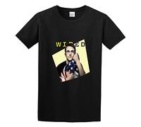 RlMI LINMY Edward Snowden with Flag O-Neck 100% Cotton Short Sleeve Unisex T-Shirt M