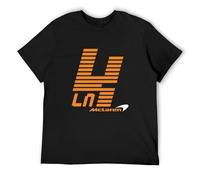 RlMI LINMY ERSI Lando Norris 4 T-Shirt Oversized t Shirts Men's T Shirt T-Shirt Black S