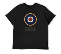 RlMI LINMY Flyingraphics Aviation Themed RAF Bomber Command Insignia O-Neck 100% Cotton Short Sleeve Unisex T-Shirt XXL