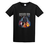 RlMI LINMY Gear Up Guitars Guitar Music Fun Lifestyle O-Neck 100% Cotton Short Sleeve Unisex T-Shirt M