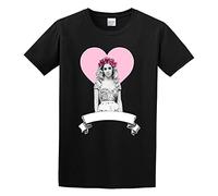 RlMI LINMY Marina and The Diamonds Unisex 100% Cotton Short-Sleeve T-Shirts Black S