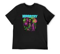 RlMI LINMY Ministry Trippy Al European Tour 2017 O-Neck 100% Cotton Short Sleeve Unisex T-Shirt S
