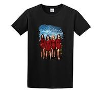 RlMI LINMY Mystery TV Series Pretty Little Liars Poster Unisex 100% Cotton Short-Sleeve T-Shirts Black XXL