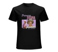 RlMI LINMY Princess Diana Was Murdered O-Neck 100% Cotton Short Sleeve Unisex T-Shirt L