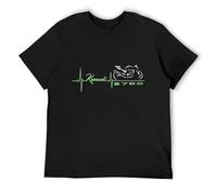 RlMI LINMY T-Shirt Mesh for Motorcycles Z 750 Old Pulse Heart Crew Neck Unisex Short Sleeve T-Shirt XL