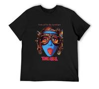 RlMI LINMY Tank Girl Retro Cult Movie Men's T Shirt Crew Neck Unisex Short Sleeve T-Shirt M