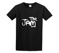 RlMI LINMY The Jam Spray Logo Sounds Affects The Gift All Mod Cons Snap Unisex 100% Cotton Short-Sleeve T-Shirts Black XXXL