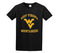 RlMI LINMY West Virginia Mountaineers O-Neck 100% Cotton Short Sleeve Unisex T-Shirt L