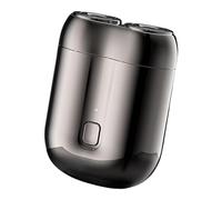 Rlocation Compact - Rasoir électrique rotatif à double tête | Taille De Poche | Rapport De Tempête De Visage Rechargeable Étanche Pour Une Utilisation Humide Et Sece, Chemins, Outil De Toel