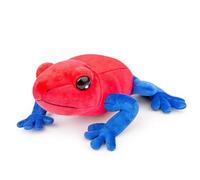 RLOMUTE Peluche Grenouille EmpoisonnéE Aux Fraises Jouet en Peluche EmpoisonnéE Aux Fraises réaliste Bel Animal Cadeaux Mignons et Doux Rampant en Peluche pour Enfants Jouets Rouge 9"