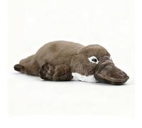 RLOMUTE Peluche ornithorynque Marron 43cm Animal réaliste Doux et Mignon Jouet câlin pour Les fêtes d'anniversaire Les compagnons la décoration Cadeau de Collection pour Enfants garçons Filles