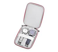 RLSOCO Boîte pour Montre - Travel Watch Organizer Case, 2 Organisateur Montres pour Casio/Fossil Watch et plus (Adapté à la taille maximale de la montre:4.6 * 5.1cm)