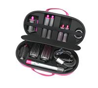 RLSOCO Coque Rigide pour Dyson Airwrap Complete Long/Complete Styler HS05 HS01 - Compatible avec 4 barils Longs ou Courts Rose (étui Uniquement, Le Coiffeur n'est Pas Inclus), Rose, 1 Count (Pack of