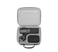 RLSOCO Étui Compatible avec Shure MV7X XLR/MV7+/MV7i/MV7 Podcast Microphone & avec SM7B/SM7dB/MV6 Microphone Dynamique (Étui Uniquement) - Gris