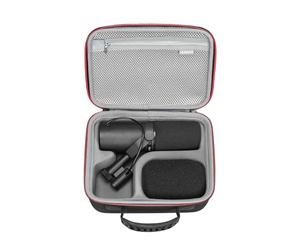 RLSOCO Étui Compatible avec Shure MV7X XLR/MV7+/MV7i/MV7 Podcast Microphone & avec SM7B/SM7dB/MV6 Microphone Dynamique (Étui Uniquement) - Noir