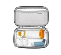 RLSOCO Étui pour Inhalateur D'asthme pour Enfants et Adultes, Mallette de Voyage pour Appareil, Masque et Autres Accessoires -Rouge (Étui Uniquement)