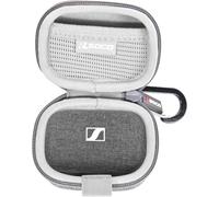 RLSOCO Étui pour Sennheiser Momentum True Wireless 5/4/3 écouteurs - Gris | Étui de protection étanche à la poussière, résistant aux chocs et à l'eau, muni d'un mousqueton robuste