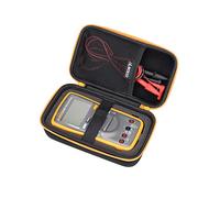 RLSOCO Housse Étui pour Fluke Fluke 116/15b+/117/101/115/114 /175/113/179/106/17B+/233 Multimètre numérique & pour KAIWEETS/AstroAI/PeakTech Multimètre Numérique et plus (Fermeture éclair jaune)