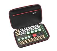 RLSOCO Organisateur de batterie Étui avec testeur - Grande boîte de rangement pouvant contenir plus de 120 piles : AA, AAA, C, D, 9 V, BT-168 | Boîte avec fermeture éclair YKK (piles non fournies)