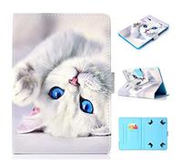 RLTech 10.1 Pouces Étui Universel Stand Coque pour ACEPAD A121/TOSCIDO 4G LTE/Qimaoo/FIGE/TYD/Youxd/CHUWI Hi10 X/Winnovo T10/ACEPAD/Taoera/Victbing/Pritom, Chat