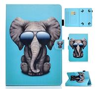 RLTech 10.1 Pouces Étui Universel Stand Coque pour ACEPAD A121/TOSCIDO 4G LTE/Qimaoo/FIGE/TYD/Youxd/CHUWI Hi10 X/Winnovo T10/ACEPAD/Taoera/Victbing/Pritom, l'éléphant